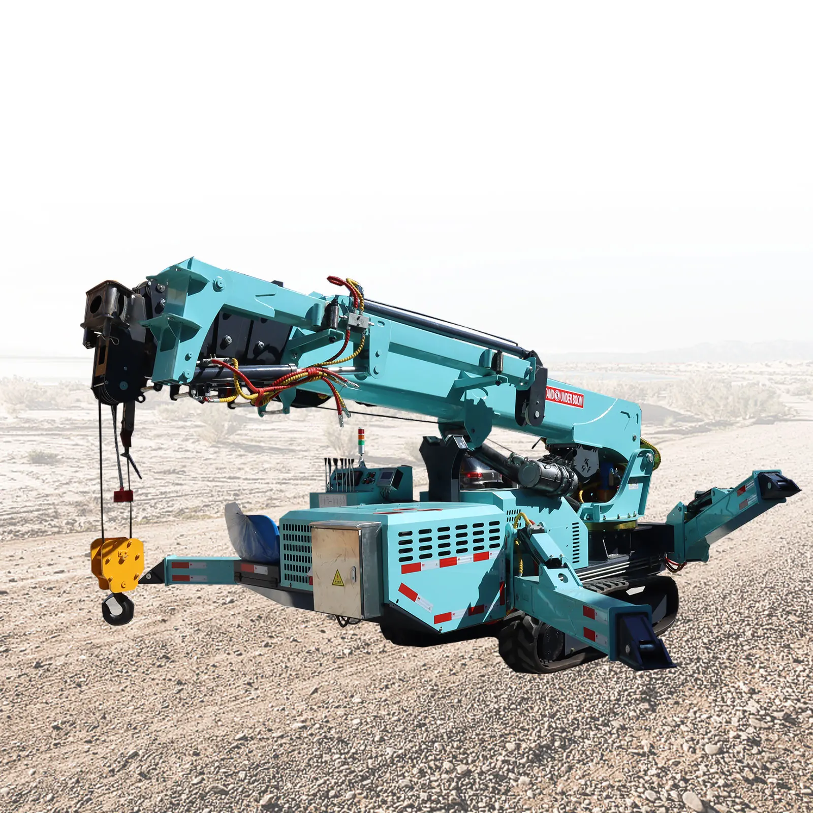5ton spider crane has strong hydraulic drive power
