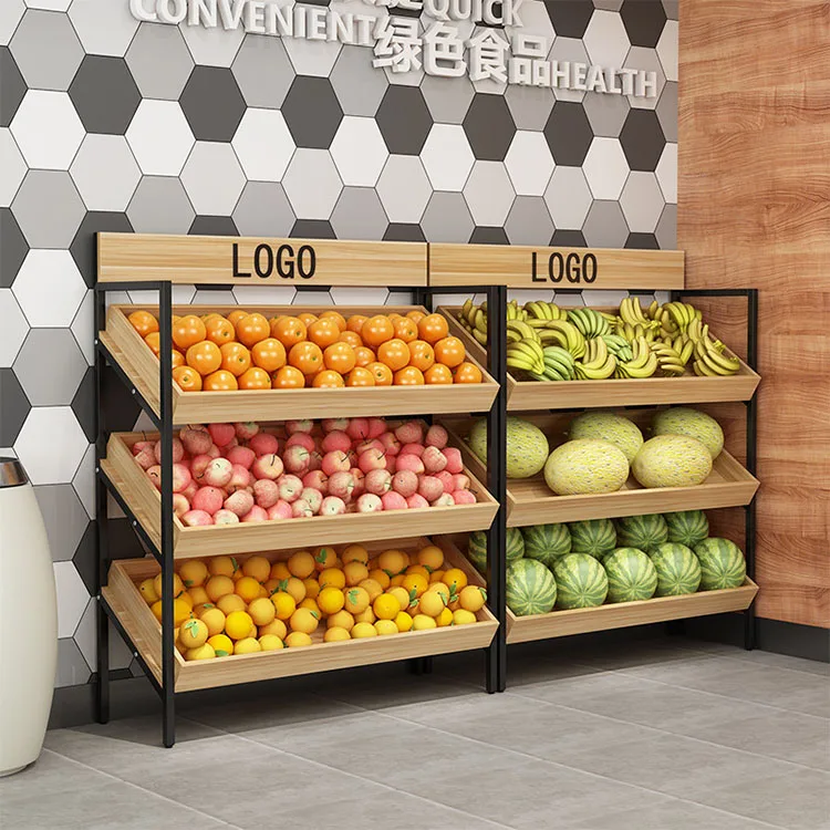 Shop Display Racks Supermarket Shelf Fruit And Vegetable Display Shelf