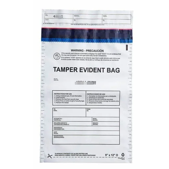 Security Bag Uncover the Word Confidential Document Bag Hot Bank Anti-counterfeiting Coin Purse Tamper-evident