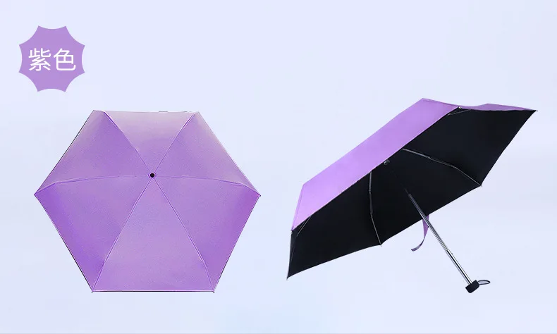 Micro 5 Mini Folding Umbrella for Rain and Sun umbrella with EVA case