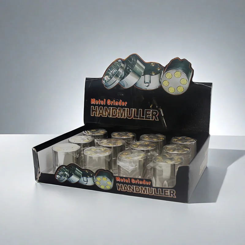 2024 New Product Wholesale OEM/ODM 42mm 3 Parts Metal Zinc Alloy Herb Grinder Bullet Zinc Herb Grinder
