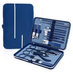 Wellflyer Professional Personal Stainless Steel Manicure Pedicure Set Nail Care Kit MS-580-1