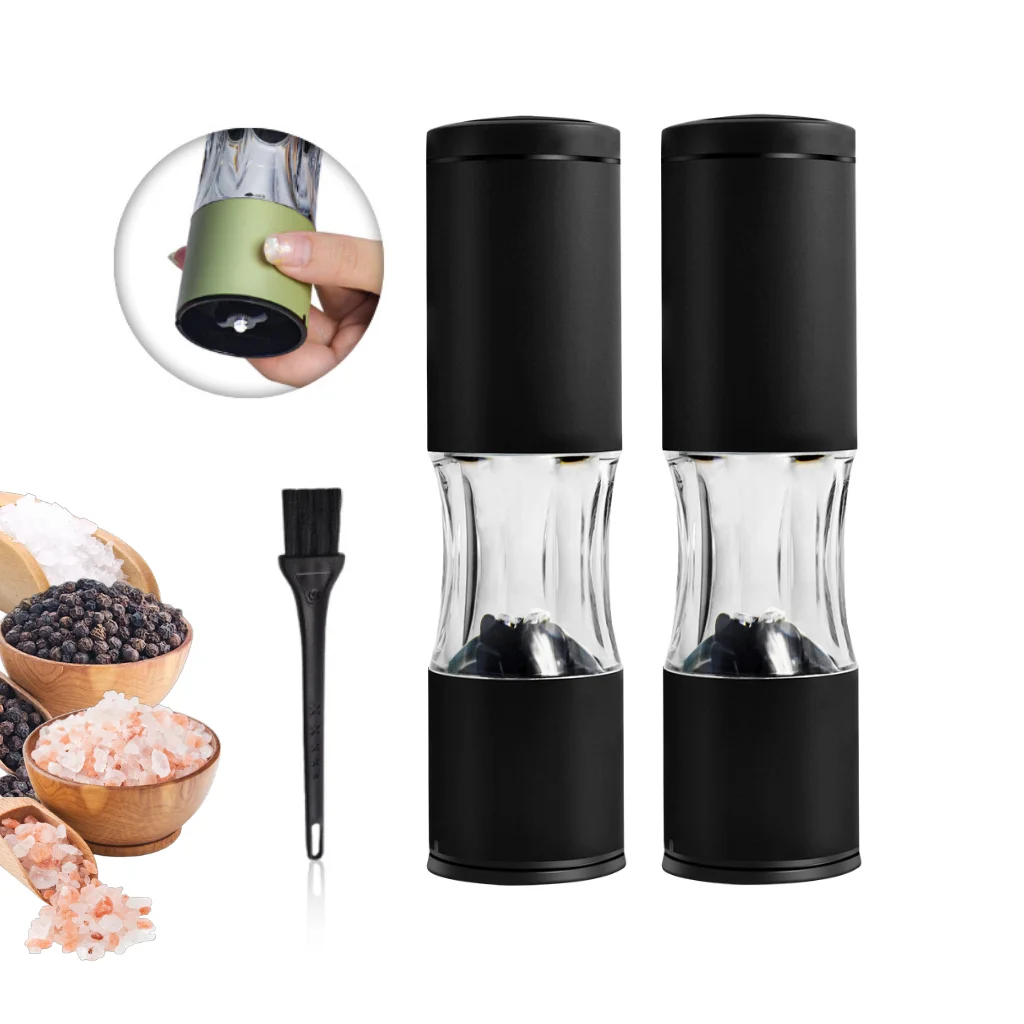 High-end Luxury Kitchenware Minimalist Salt And Pepper Grinder Set Pepper Mill Spice Grinder Kitchen Gadgets Unique Color