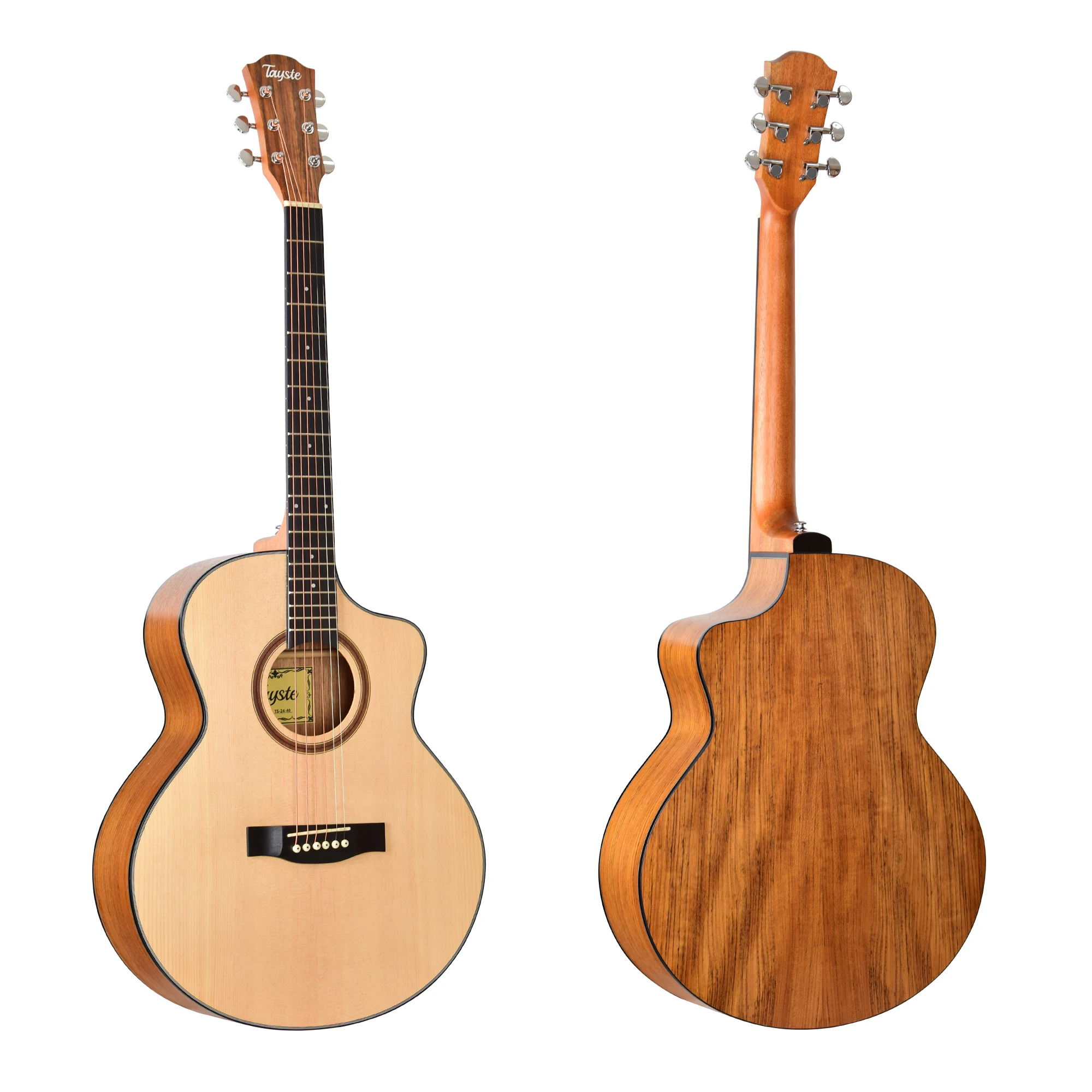 Wholesale China made high quality cheap price OEM 40 inch natural color spruce top acoustic guitar