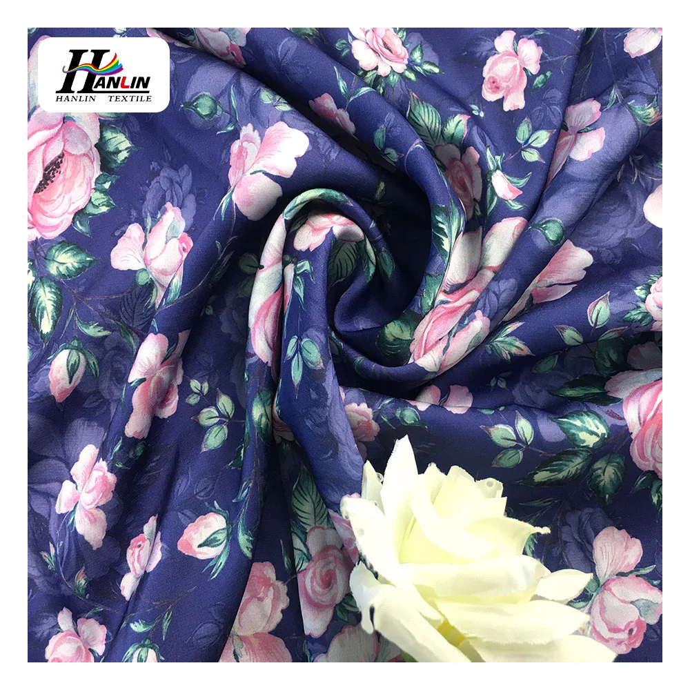 50D satin silk digital print Spandex Fabric for dubai market with hundreds design