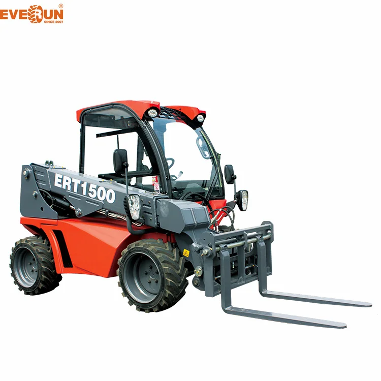 EVERUN Customized ERT1500 1350kg Hydrostatic Transmission Construction Telescopic Loaders