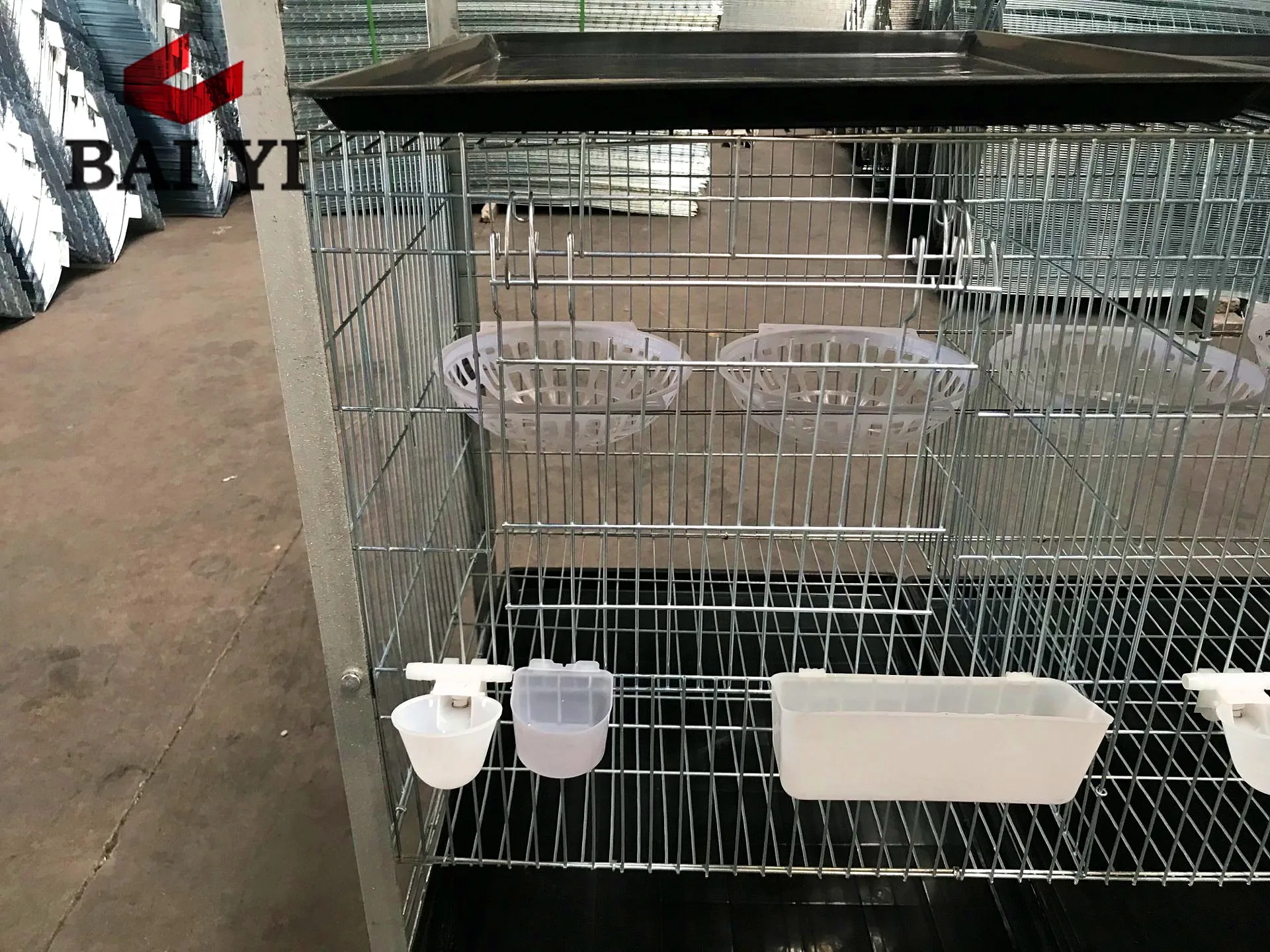 Trade Assurance 2m 4 Tier 16 Pigeons Hot Galvanized Racing Pigeon Cages Coops