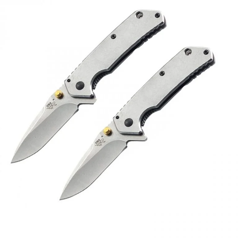 CUSTOM 7056LUF-SF Pocket Knife EDC Knorr-bremse Discount Benchmake Wood Engraving Multifunctional Knife with Opener OEM/ODM
