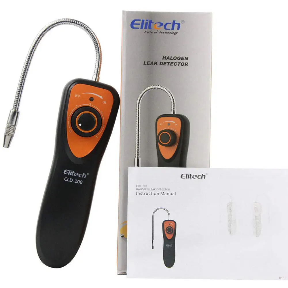 Elitech CLD-100 Sound & Light Alarm Warning Portable Halogen Refrigerant Leak Detector