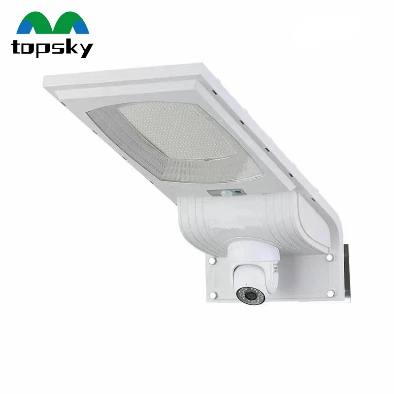 Outdoor led integrated solar light with surveillance camera solar lighting monitoring system street light