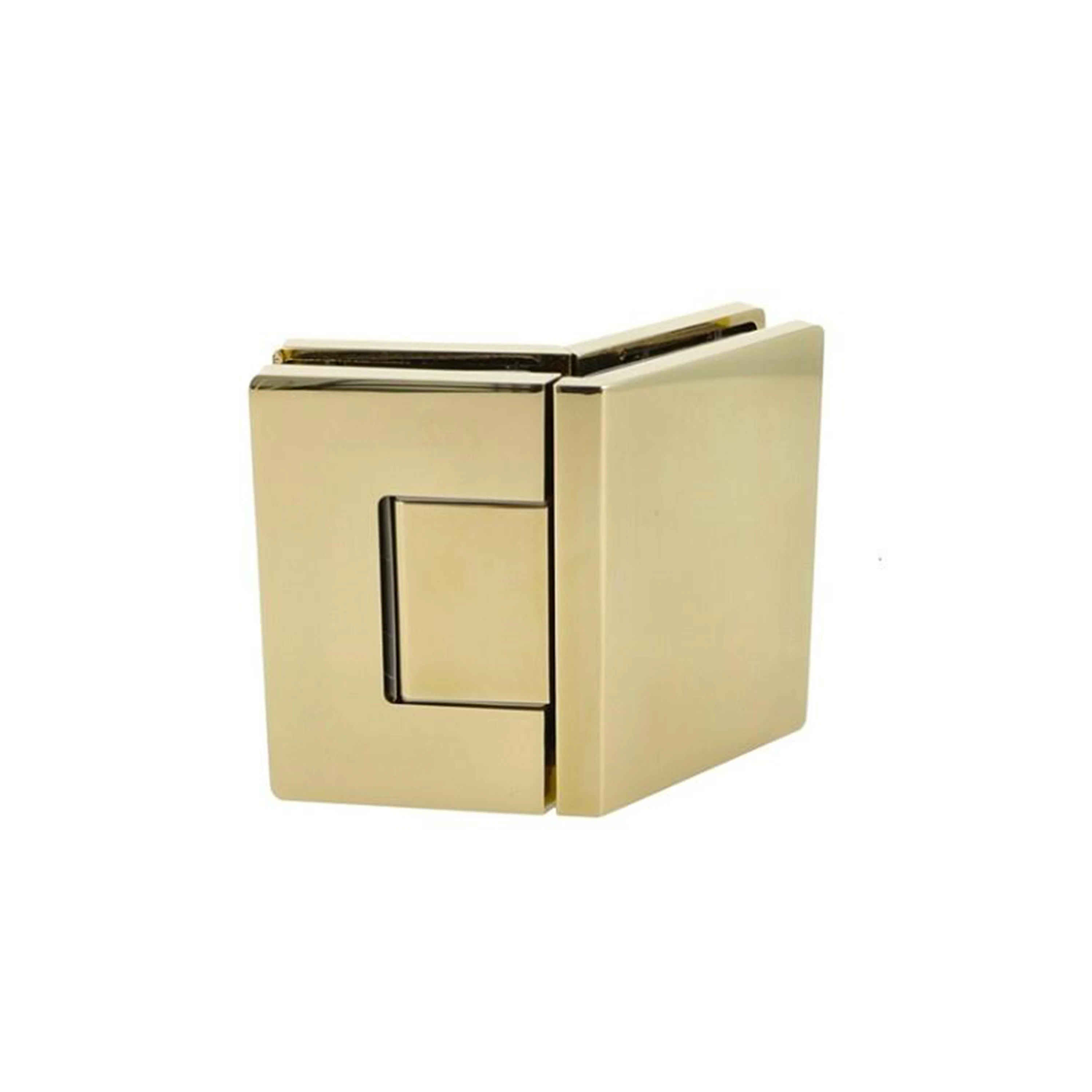 Unique Design 135 Degree Glass To Glass Shower Door Hinges Polished Heavy Duty Brass Shower Hinge For Hotel Project