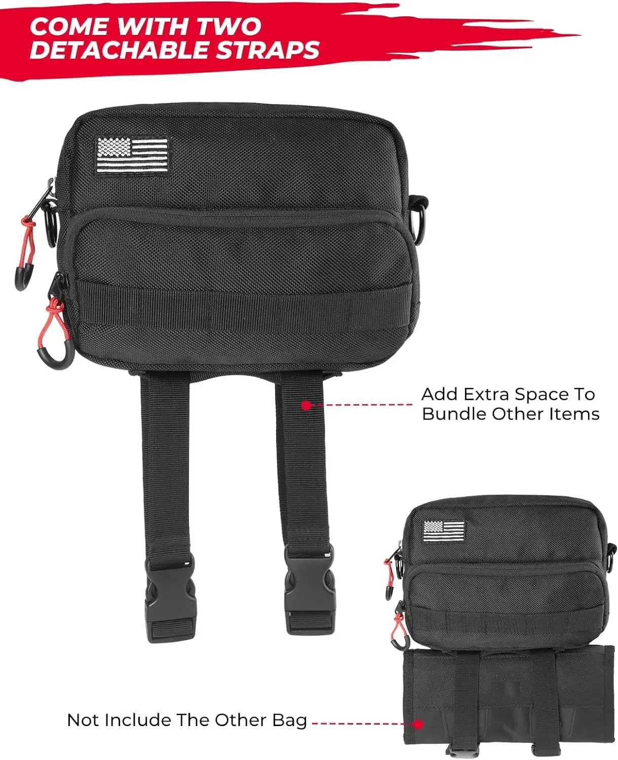 Fashion Waterproof Tactical Bicycle Bar Bag Universal Handle Bar Bag Portable Organizer Motorcycle Bag