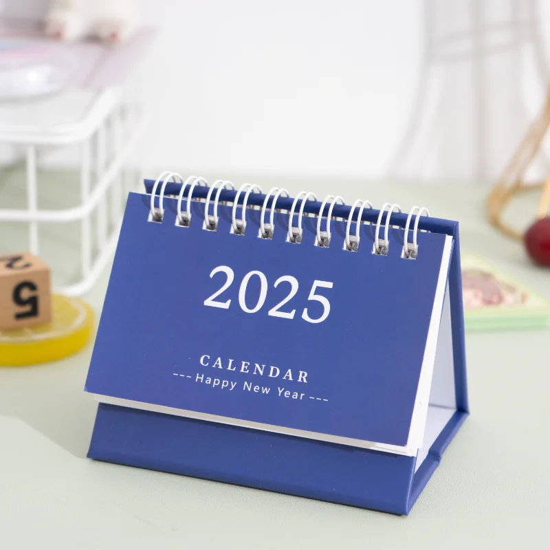 Hot Sell PU Leather Vertical Mini Desk Calendar Leather Calendar Compact Calendar for Home Office