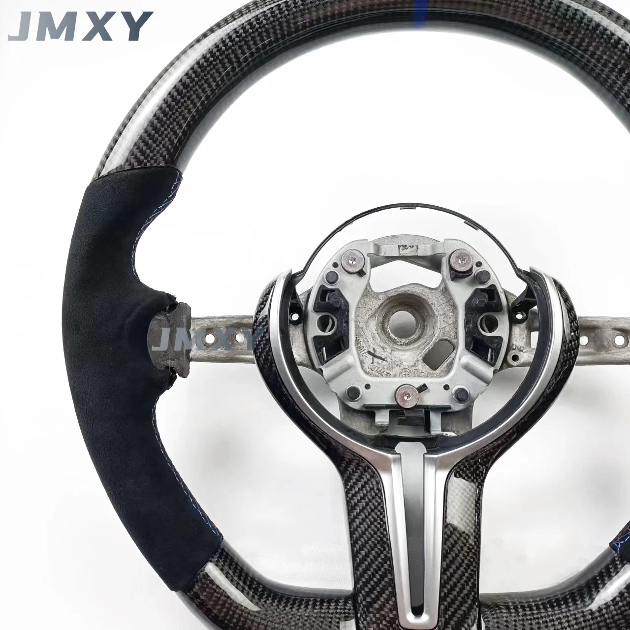 For BMW F10 F30 F15 customized new flat-bottomed sports carbon fiber car steering wheel