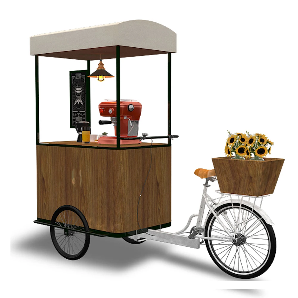 ice cream cart fast food store fried chicken electric food cart outdoor stainless steel gas fried food cart with a spit grill
