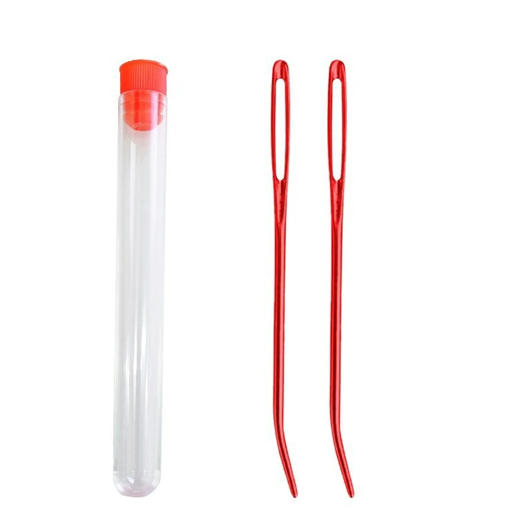 8Pcs/set Bent Tip Tapestry Needles Yarn Knitting Weaving Big Eye Curve Needle Knitting Crochet DIY Sewing Accessories