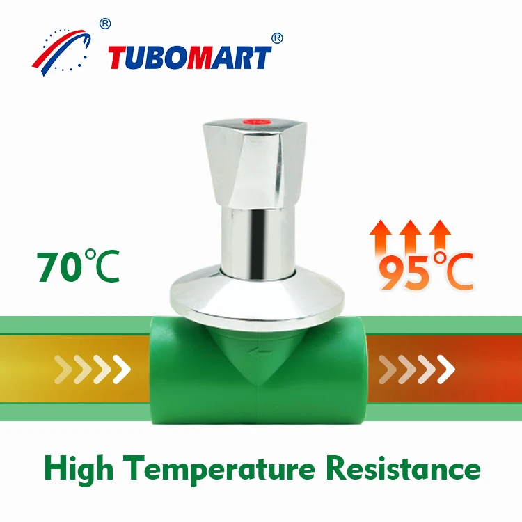 High quality best price PPR fitting plumbing ppr stop cock valve with CE certificate