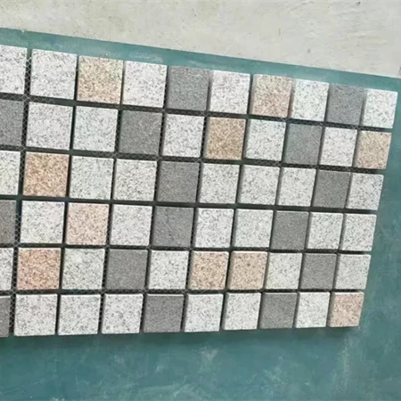 China Flamed Polished Surface Best Seller Best Price Wholesale Professional Mesh Paving Granite Floor Stone Cubes For Parking