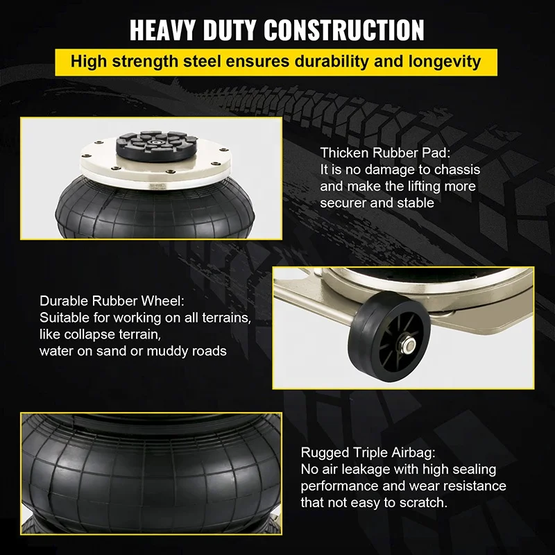 3T Long Handle Pneumatic Automobile Lift jack Three Layer Thickening Horizontal Inflatable Lifting Jack For Auto Repair Tools