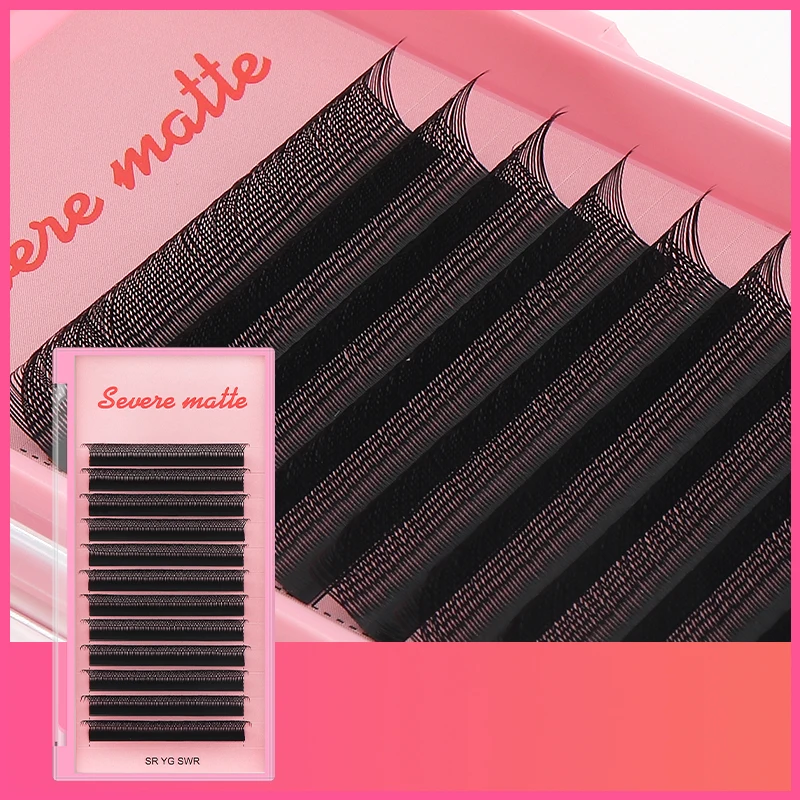 PBT fiber 0.07mm YY W Type Eyelash Extension Private Label YY Lashes L M Curl YY Lash Extensions