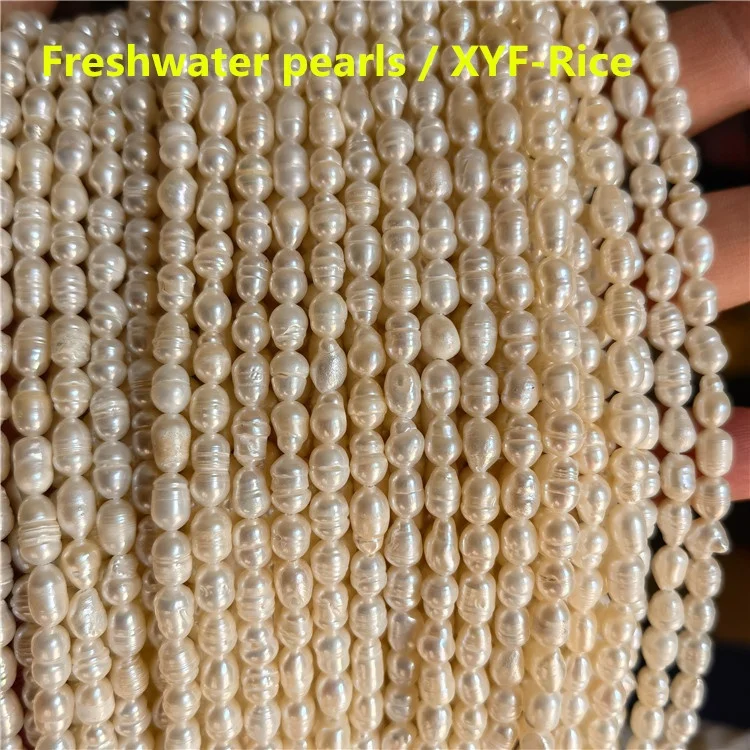 7-8,8-9mm bottom potato round rice-shaped loose beads natural pearls freshwater pearls