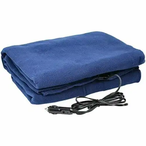 Winter camping warmer 12v technology low price competitive price throw electric heated blanket for car