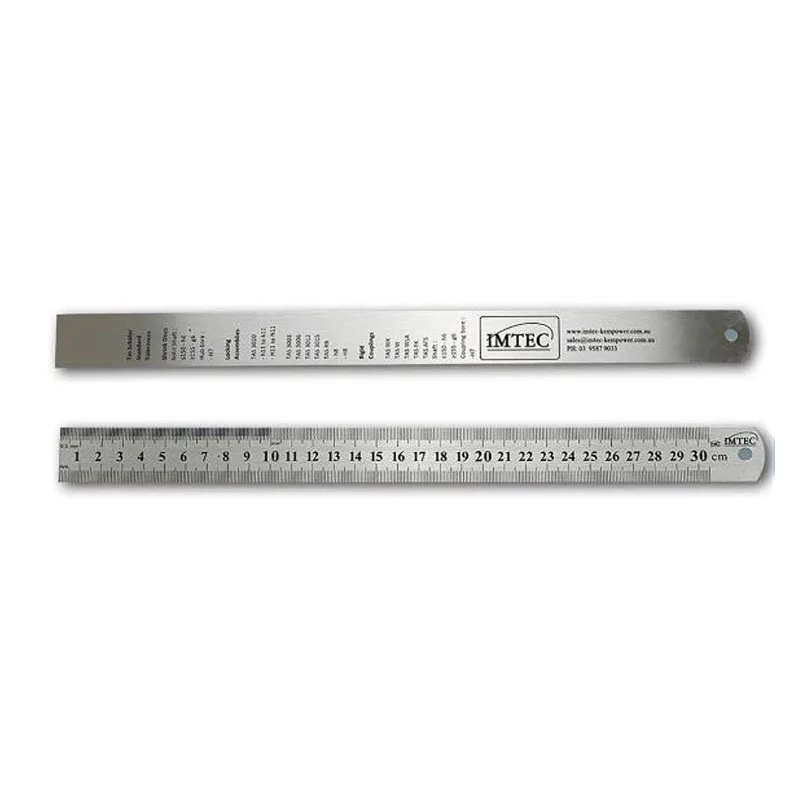 2m Stainless Steel Promotional Custom Printing High Quality Metal Drawing Scale Ruler Straight Ruler
