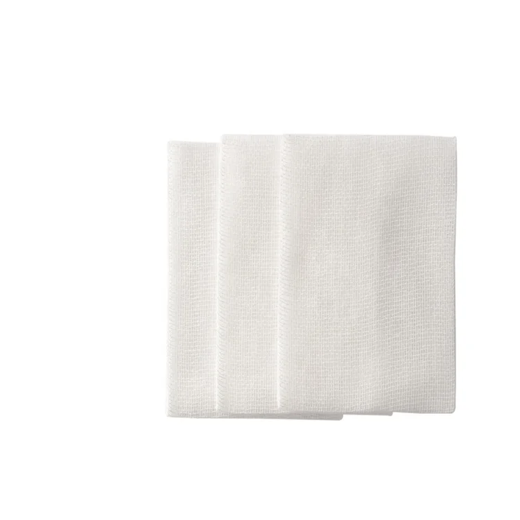 Disposable absorbent gauze sheet surgical piece dressing non-sterile