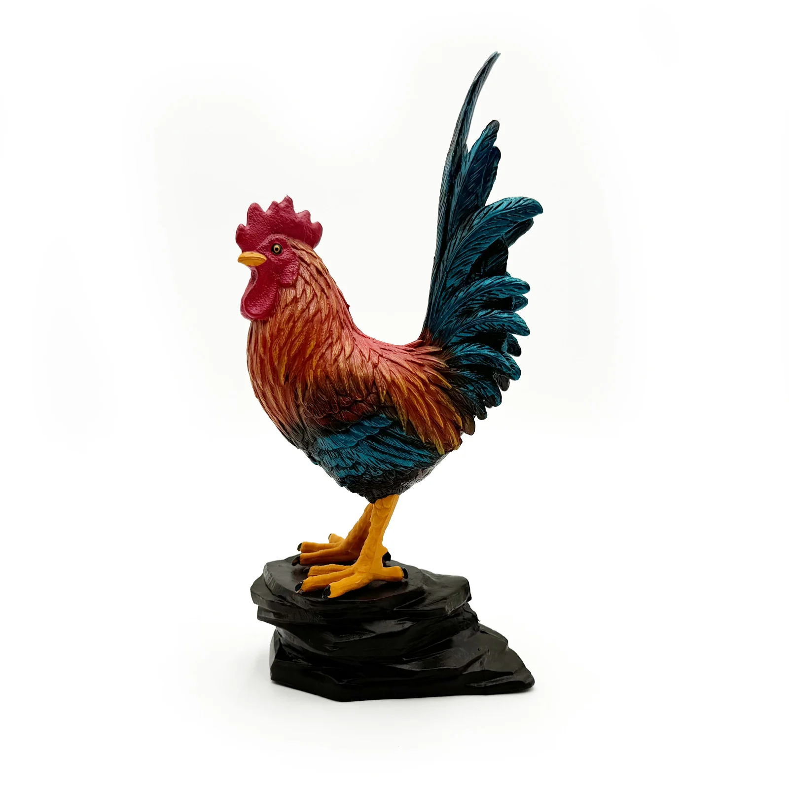 Дикая природа Реалистичная Высококачественная ПВХ пластиковая фигурка животных игрушки Реалистичные экологически чистые животные большой петух с базовой фигурой