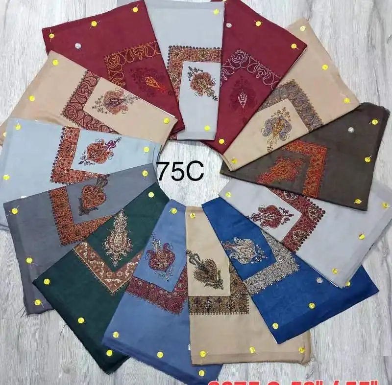 Exquisite Production Dubai Saudi Qatar Custom Silk Scarf Yashmagh Jacquard Fabrics Ghutra Muslim Shawl