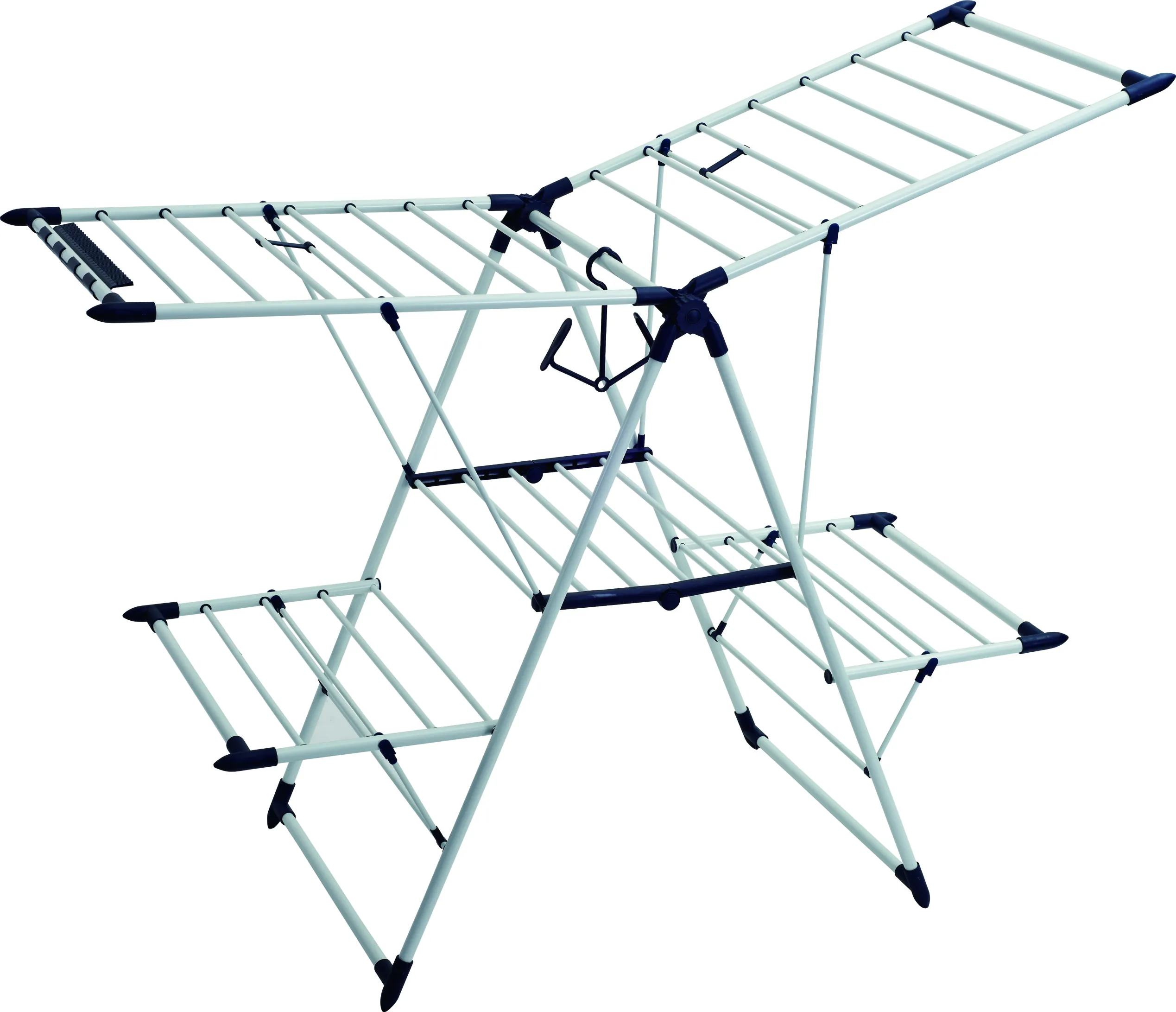 Professional 20M Drying space 2 Tier Gullwing Collapsible Dryer Hanging Drying Cloth Laundry Rack