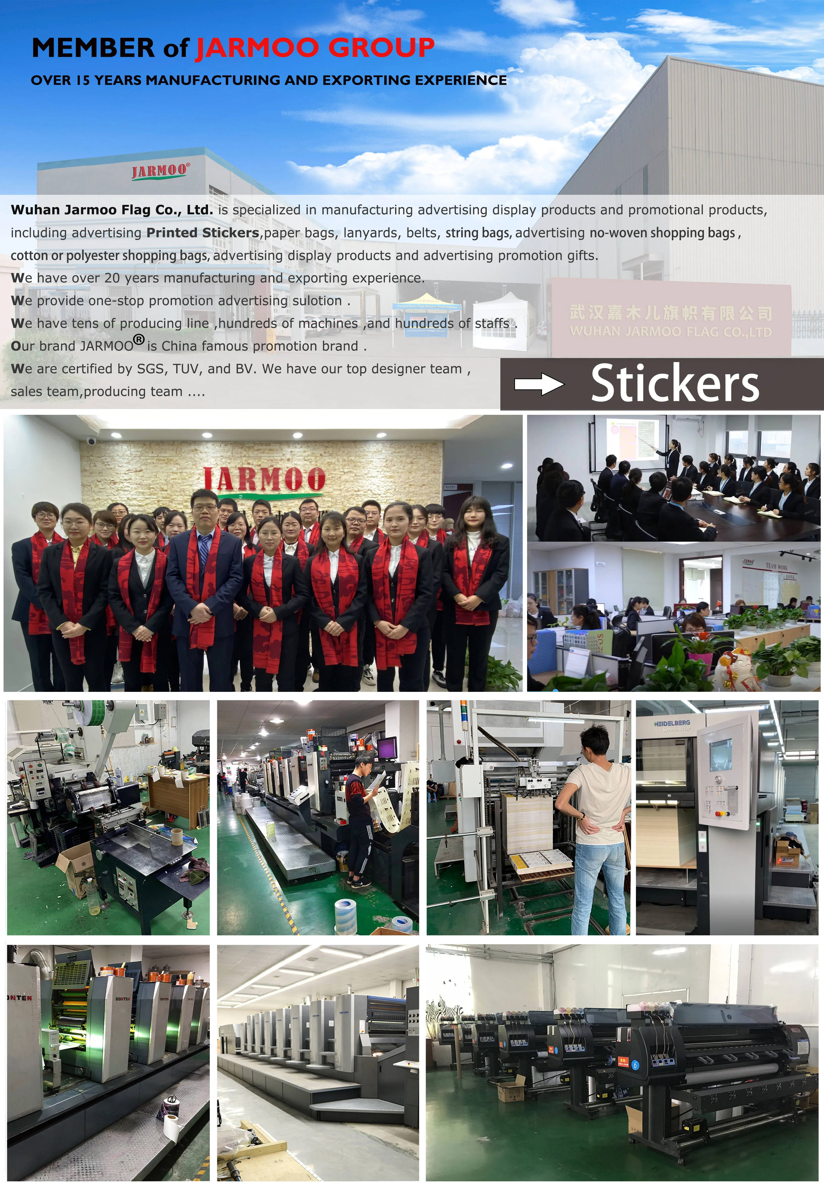 Vinyl Stickers Printing Adhesive Printing Adhesive Packaging Label Stickers Sticker Sheets Custom