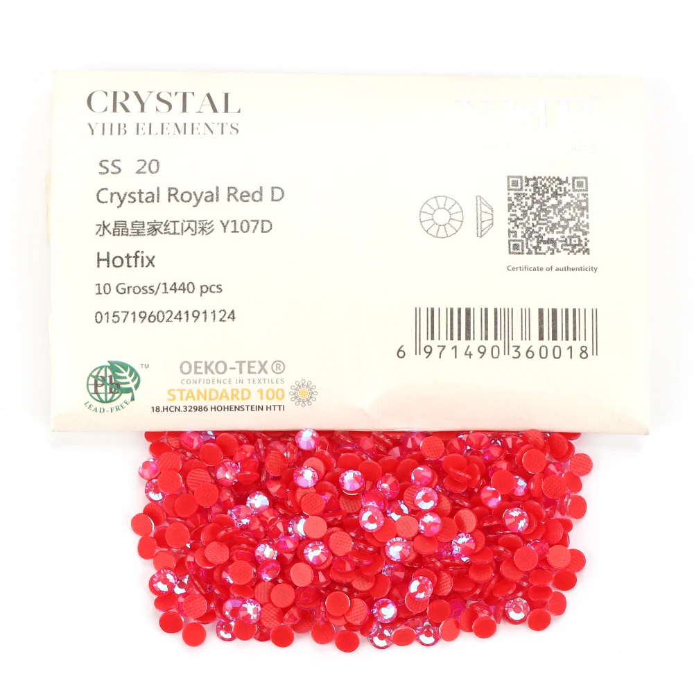 New Product Bulk YHB Y107D Y147D Crystal  Hotfix Rhinestones For Shoes Bags