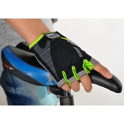 Мужские и женские уличные шелковые перчатки для верховой езды перчатки без пальцев велосипедные перчатки