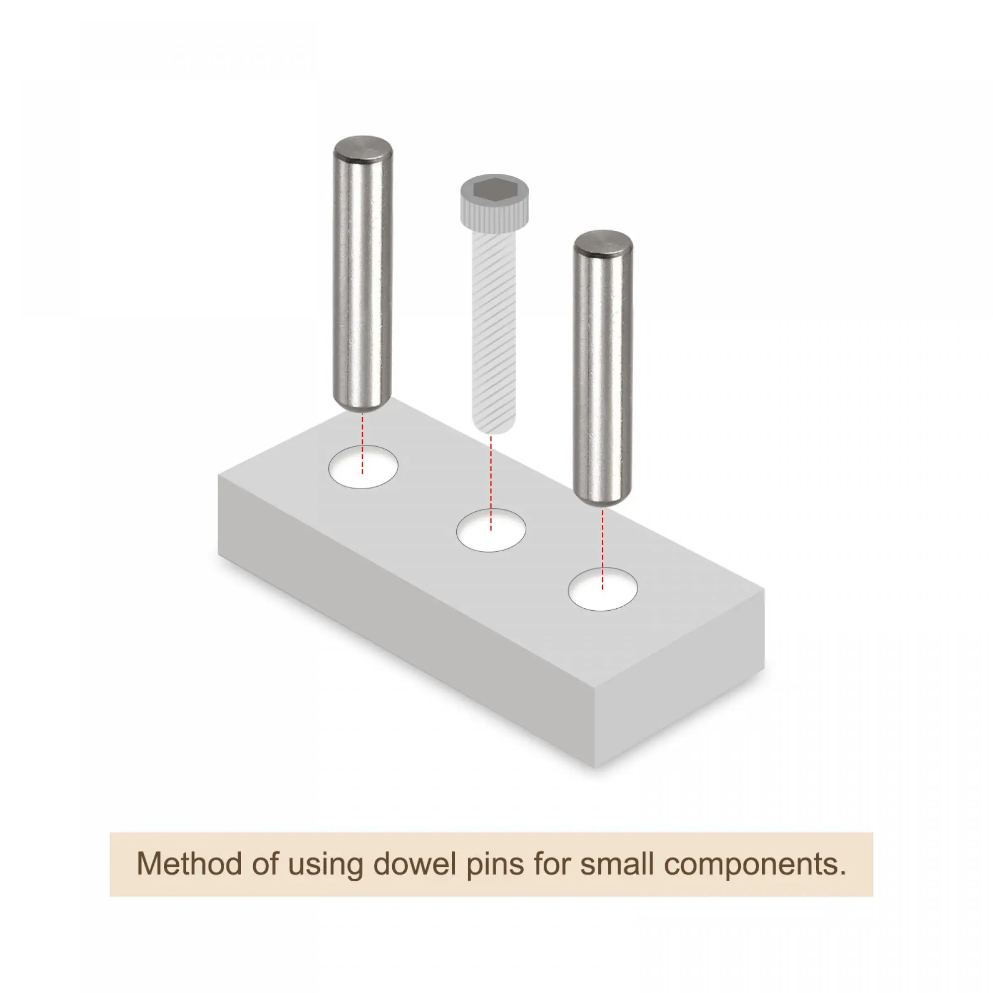 TOPIND Hardened 304 Stainless Steel Dowel Pins