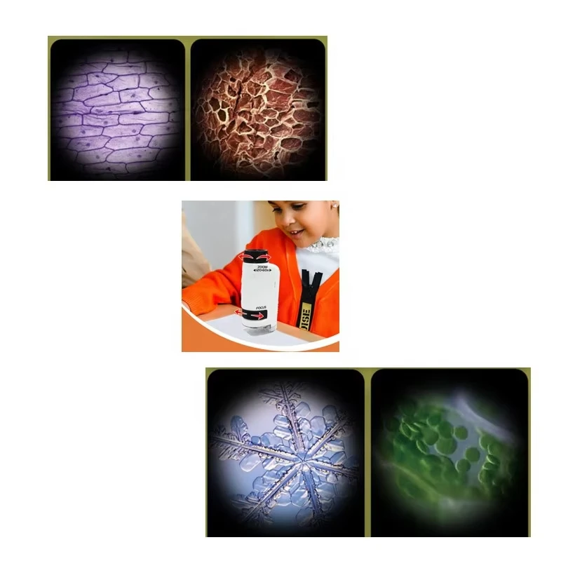 Kids Handheld Microscope Toy Educational Mini Pocket Outdoor Science Learning Microscope Kids Portable Microscope Toy
