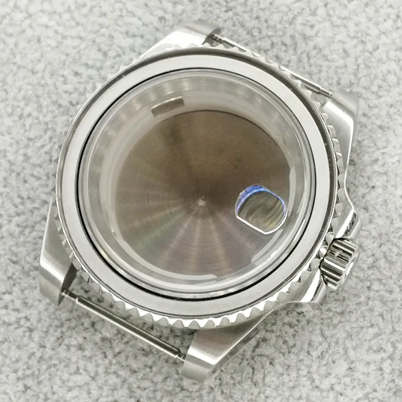 Factory Customized 316 Stainless Steel High-quality Watch Case 40mm Ceramic Ring Sapphire Glass Watch Accessories