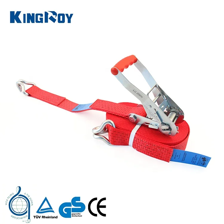 KingRoy ratchet strap 5t belts transportation tow truck straps with ratchet tie down