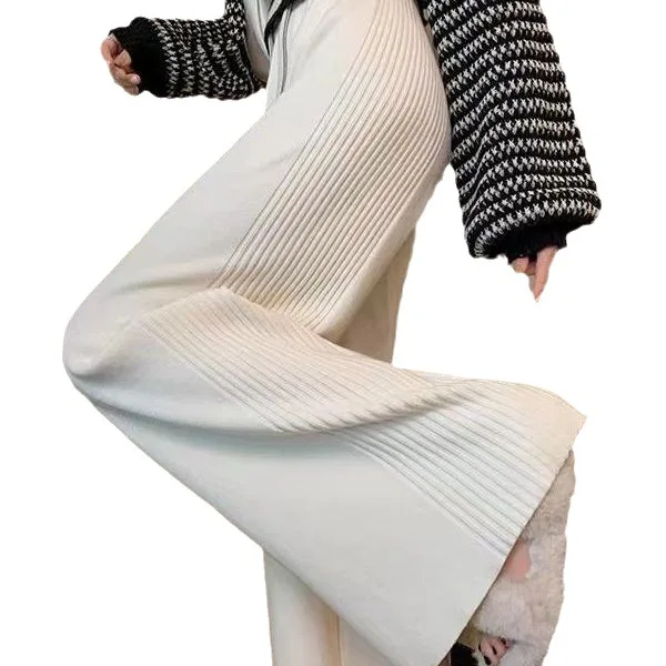 2025 spring new arrival fashion lady casual style stripe loose pants