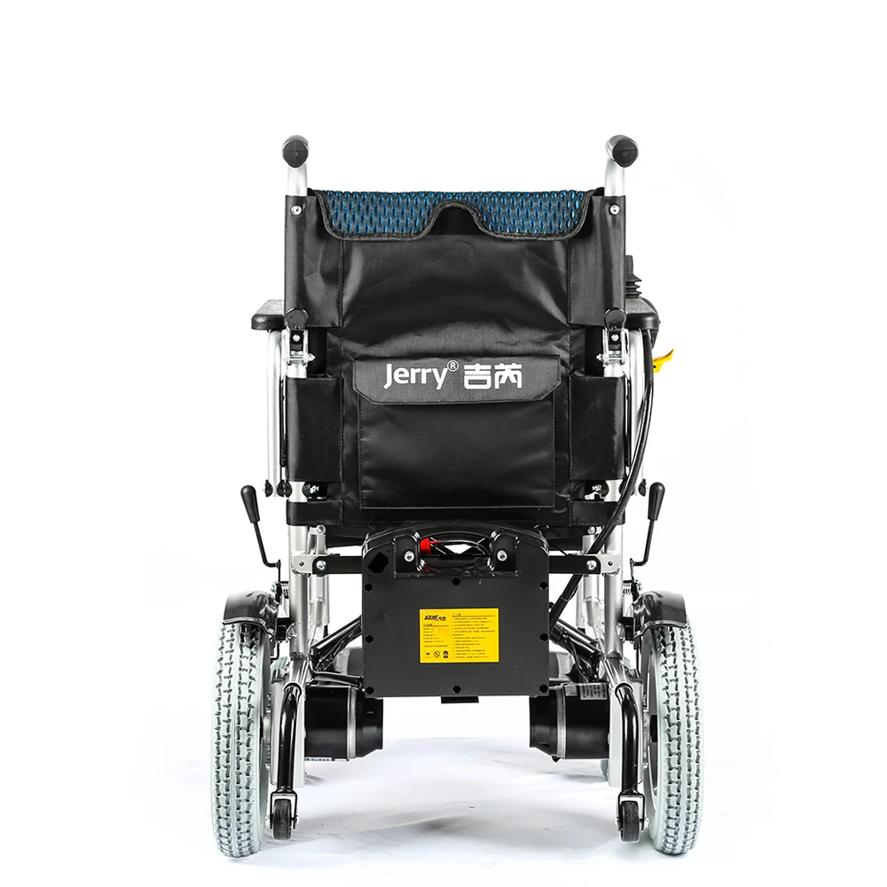2022 Jerry Folding All Terrain Powered Electric Wheelchairs  Scale with Joystick Controller for The Disabled