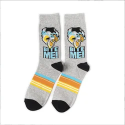 Creative Cotton Animal Cartoon Logo Men Women Tube Socks Skateboard Casual Socks