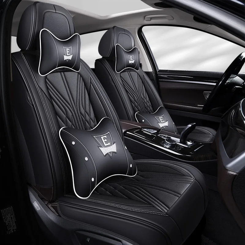 Luxury Full Set Leather Auto Seat Protector Car Seat Cover Universal Car Seat Covers