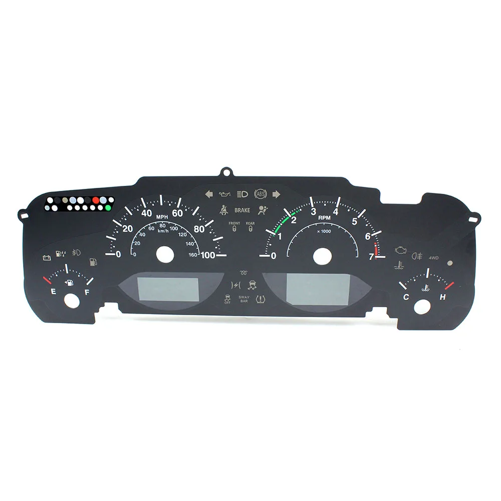 screen printing automobile meter dial speedometer faceplates panel
