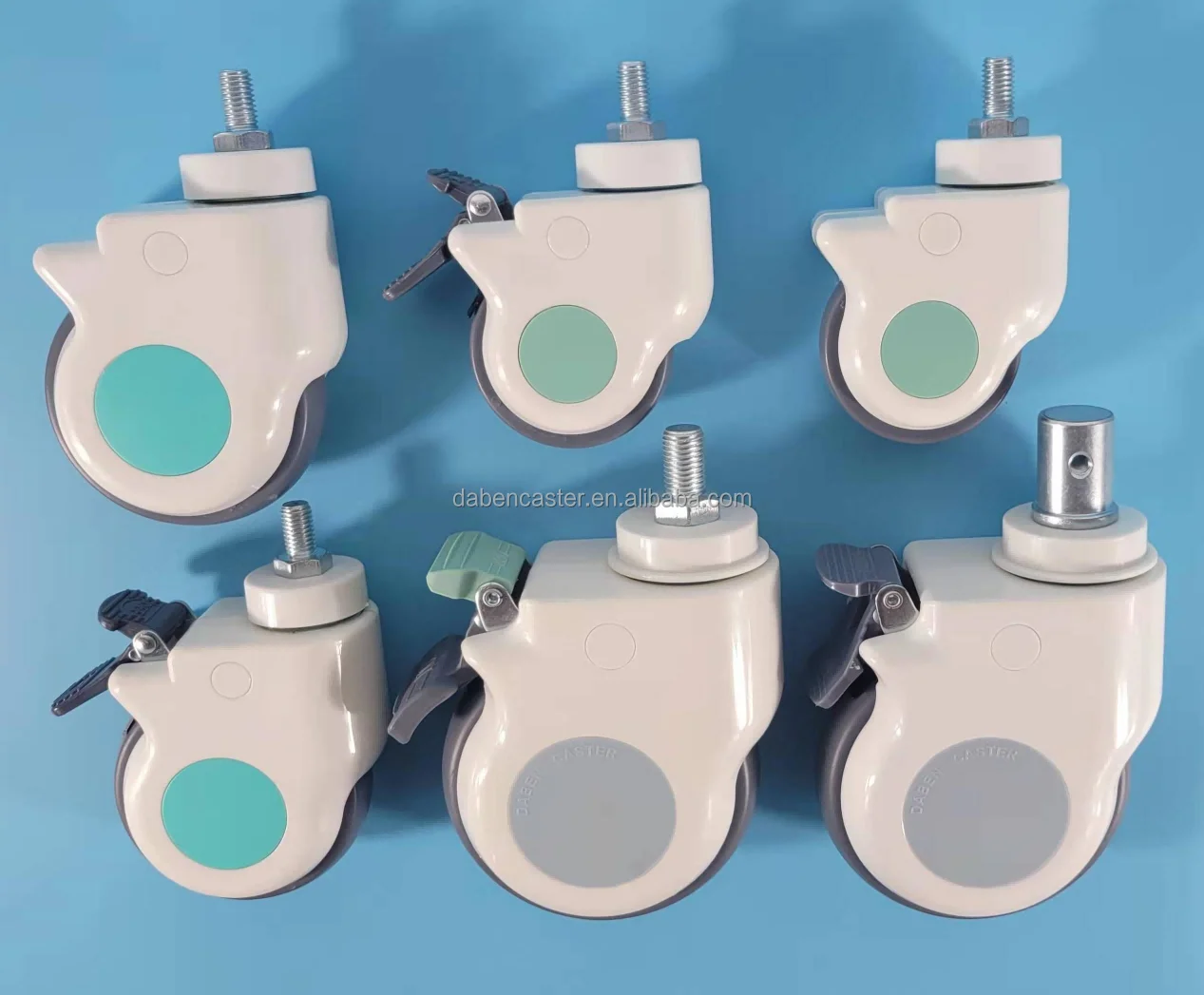 3 Inch Swivel Stem Caster Medical Cart Castor for Hospital furniture Wheels