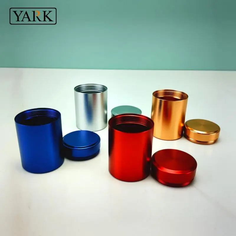 Custom Metal Aluminum Sealed Cans Mini Tea Can Leaf Tea Cylinder Tea Tin Canisters Coffee Can