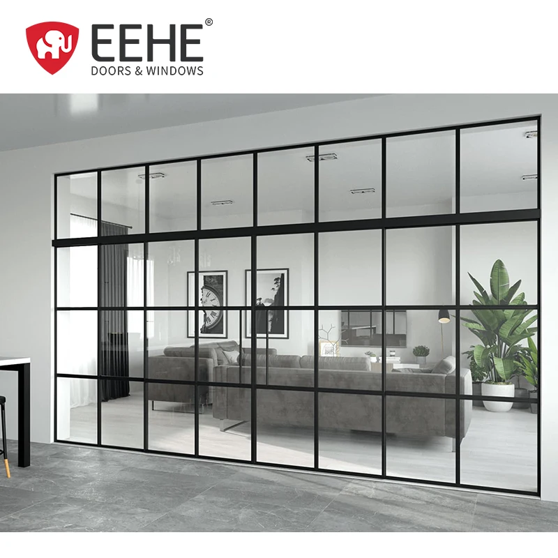 180 degree interior glass hinge swing door storefront door