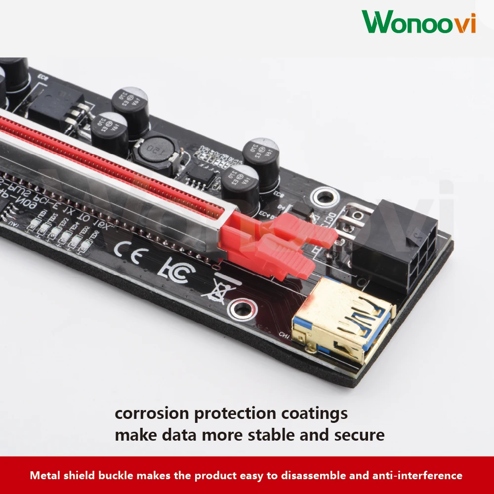 VER010S PCI Express 6pin 1x к 16x карты удлинитель USB 3 0 PCIE мощность GPU Кабель Адаптера riser 009S Plus с лошадиные скачки