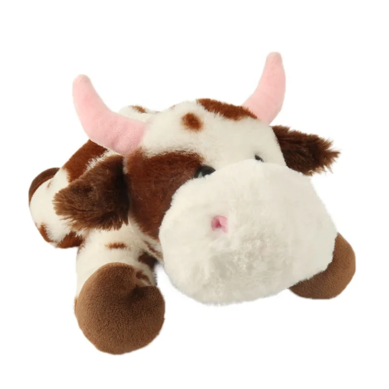 Новое поступление милые плюшевые игрушки на заказ животные ферме корова крупный рогатого скота для детей подарки
