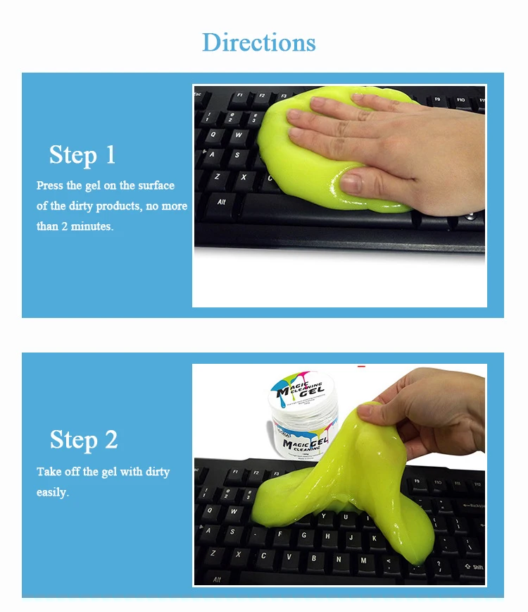 Wholesale keyboard Cleaner Dust Cleaning Jelly mud 80g magic super clean gel