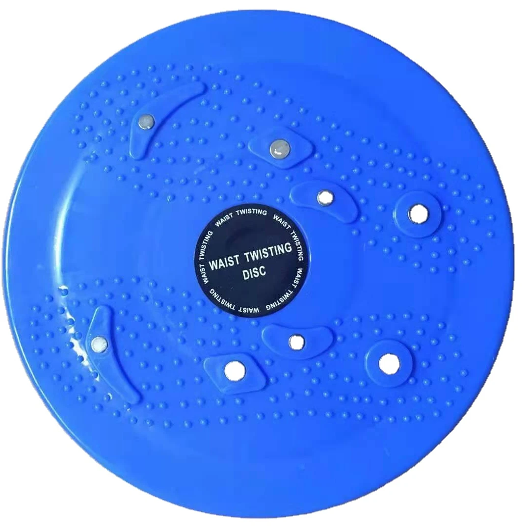 hot sale waist twisting disc blue and yellow pp waist twist foot disc home training 360 rotation twisting disc for women men
